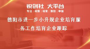 德陽市進(jìn)一步小升規(guī)企業(yè)培育服務(wù)工作培育企業(yè)跟蹤獎補(bǔ)政策