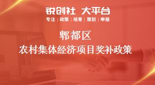 郫都區(qū)農(nóng)村集體經(jīng)濟項目相關配套獎補政策